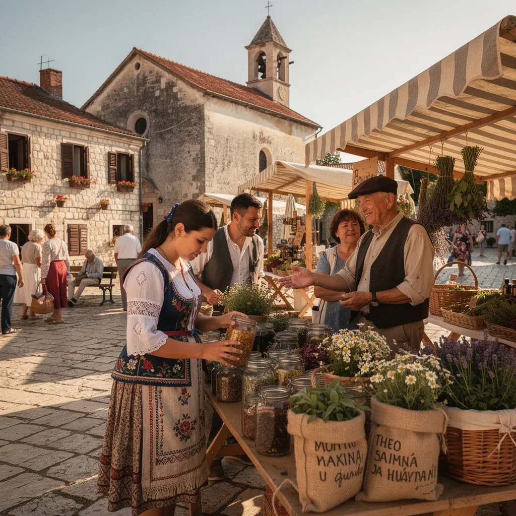 Uživanje u čajnoj ceremoniji s prijateljima na sunčanoj terasi.